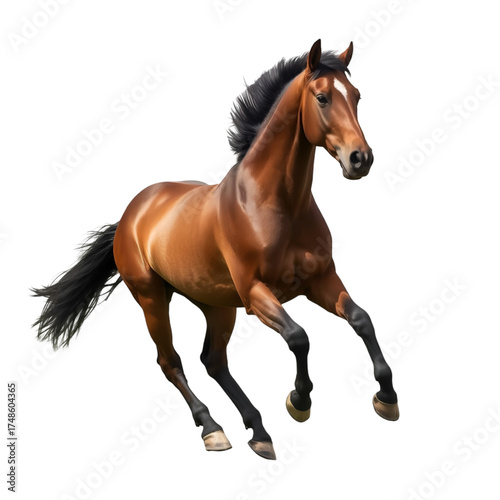 horse isolated on white background