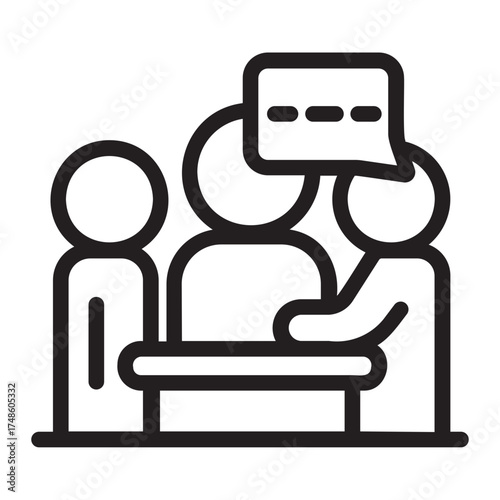 discussion line icon