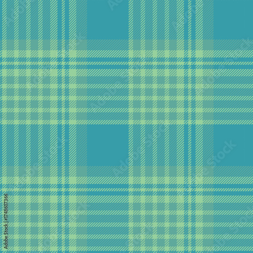 Repeating patern plaid.Seamless turquoise color check pattern.Checkered design for prints. Repeated tartan fabric.Vector scottish fabriс. Ekose texture. Madras flannel. Checker line. Stripe gingham

