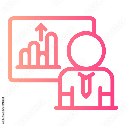 presentation gradient icon