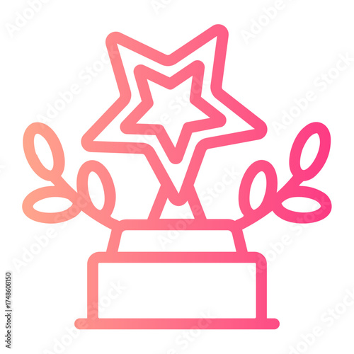 trophy gradient icon