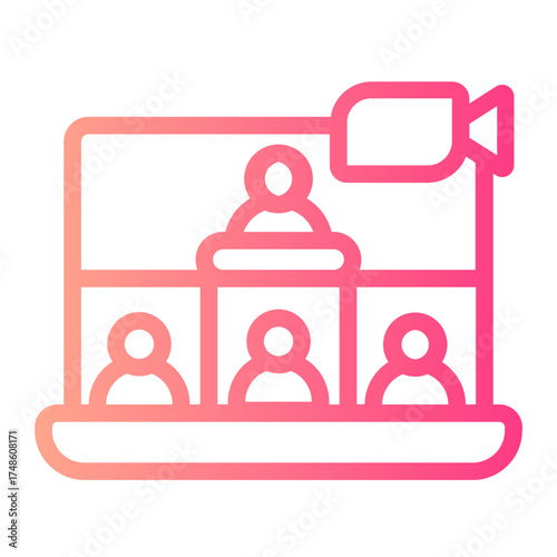video call gradient icon