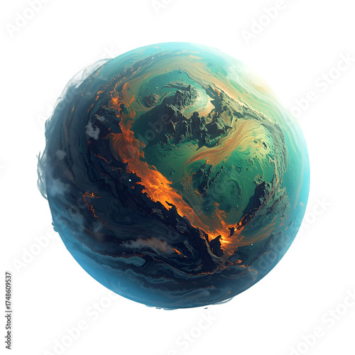 planet earth in space