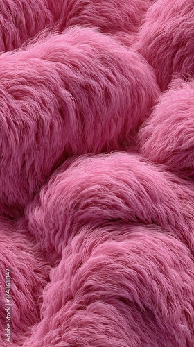 Pink Faux Fur Texture