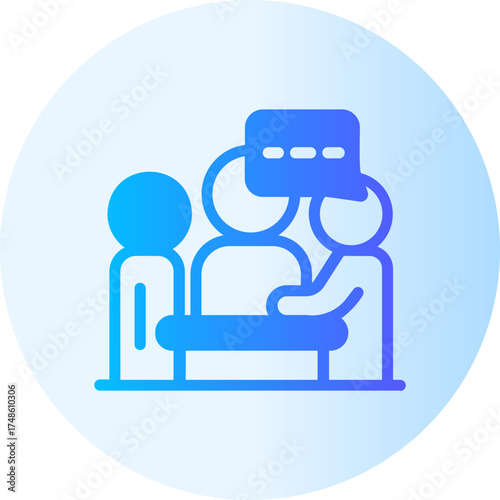 discussion gradient icon