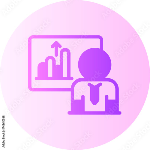 presentation gradient icon
