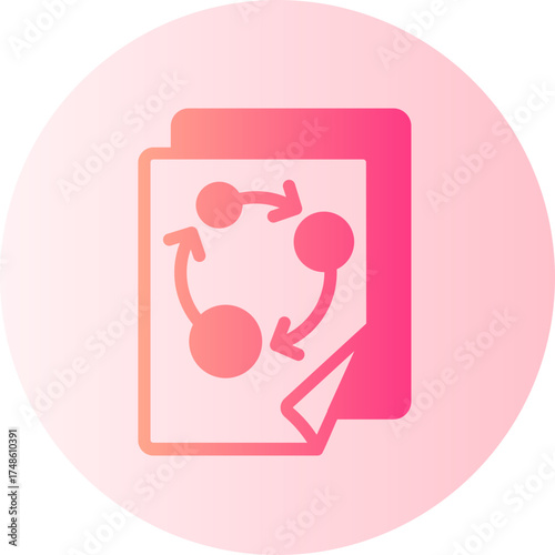 strategic plan gradient icon