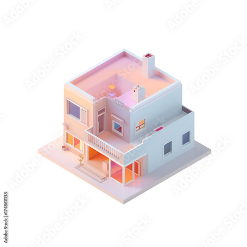 3d render of a house