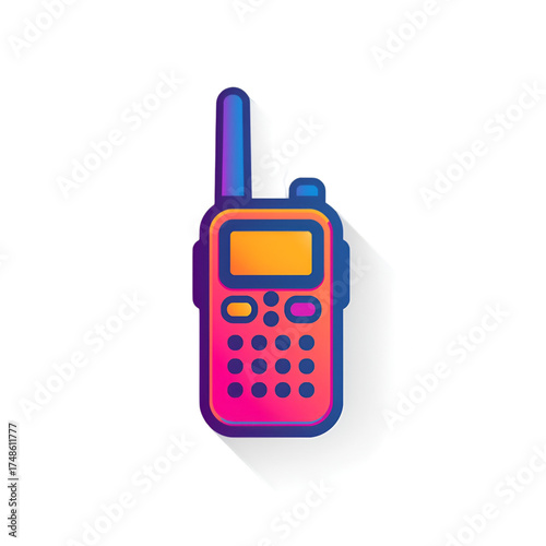 mobile phone isolated on white