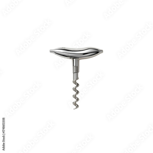 corkscrew on white background