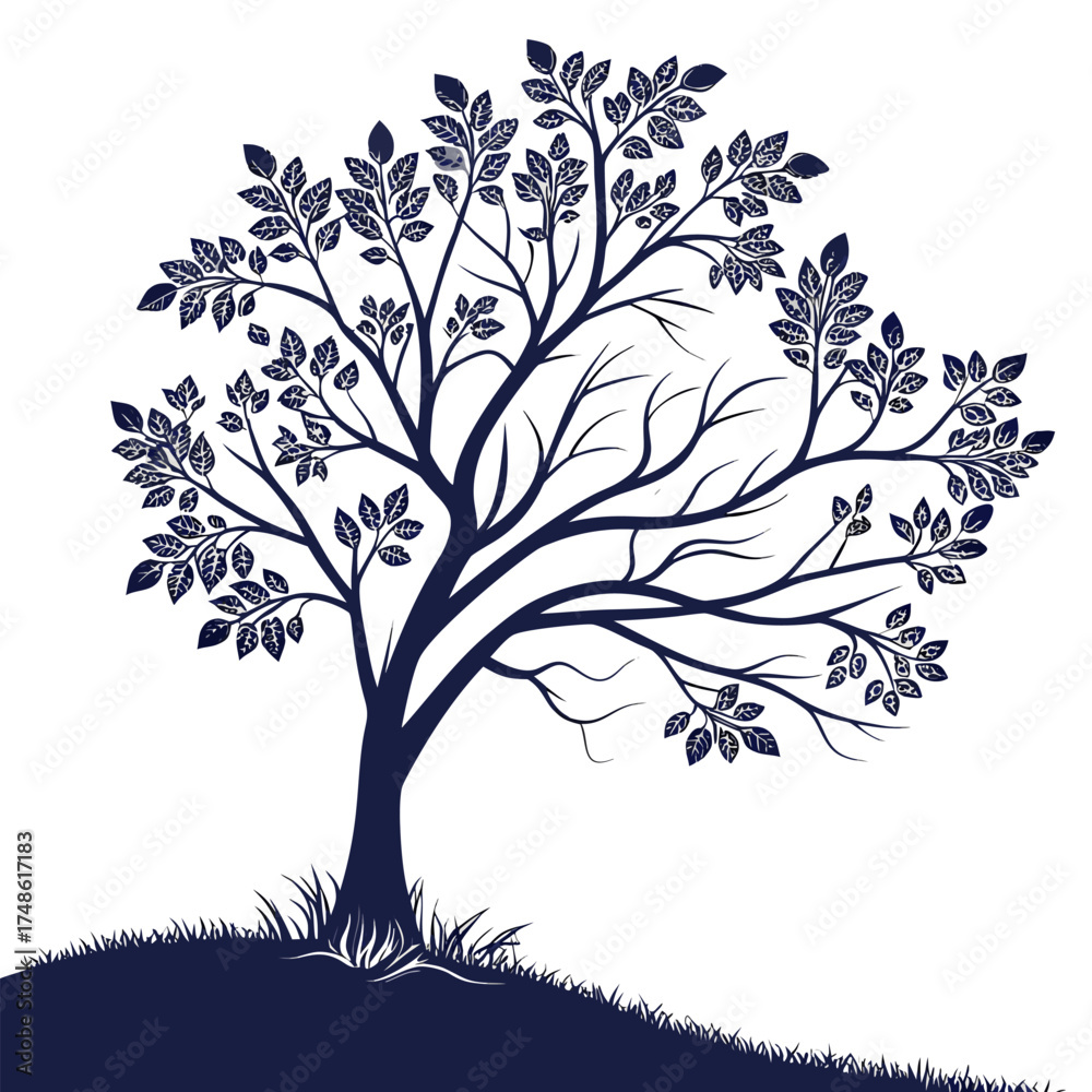 Obraz premium mulberry tree vector