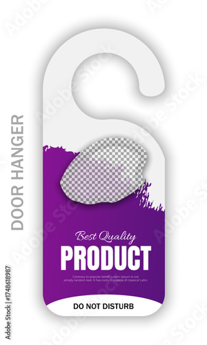 Door hanger solar social media post and brand advertisement design template