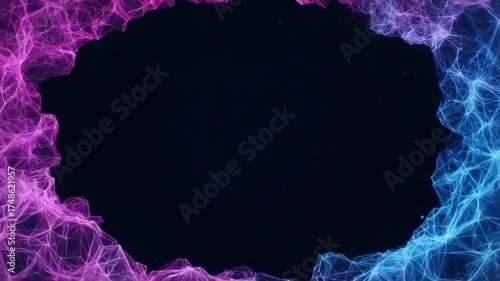 Colorful abstract animation showcases vibrant energy and movement