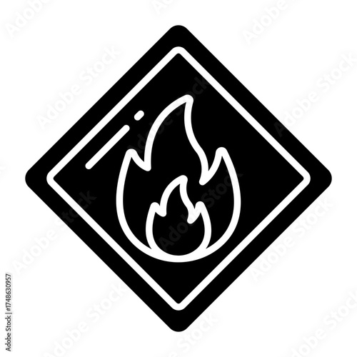 An icon design of flame burning 