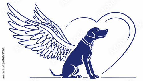 Heartfelt Vector Illustration, Animal Concept, Graphic Art, Emotional Design