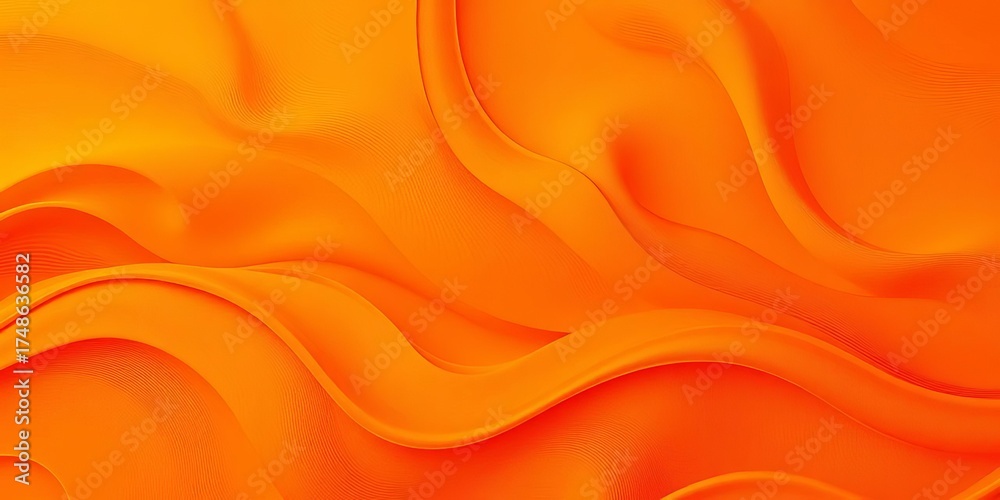 Obraz premium Abstract wavy orange textured background with flowing lines and gradients, dynamic, visual