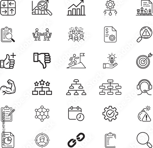 Swot Analysis Icons set