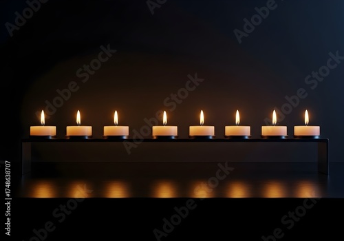 Wallpaper Mural Christmas Eve Candle Row Torontodigital.ca