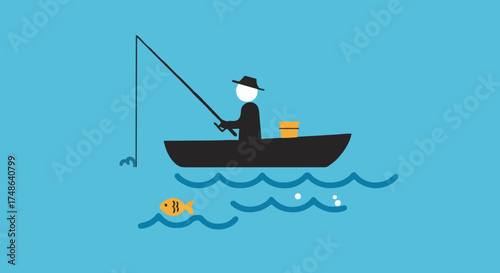Fishing vector illustration, #24
