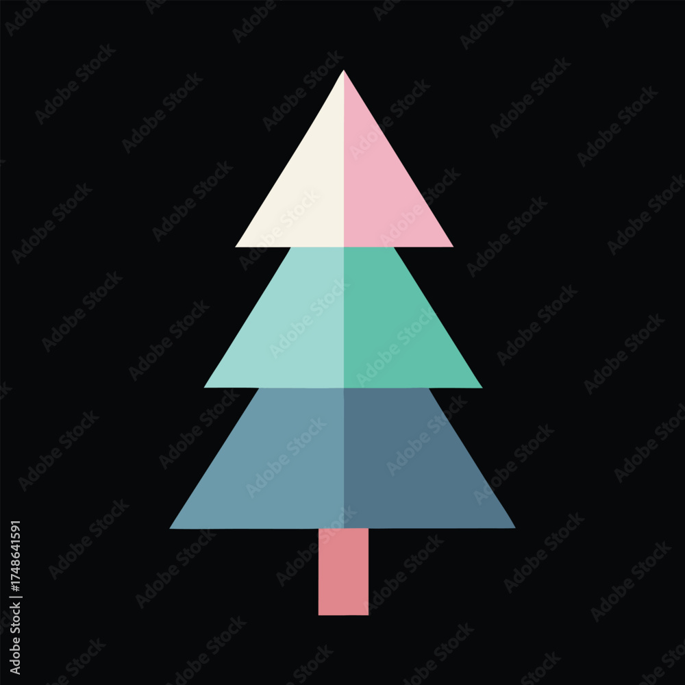 Obraz premium abstract christmas tree