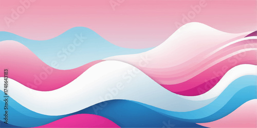 Abstract colorful wave vector illustration design for a business web banner template
