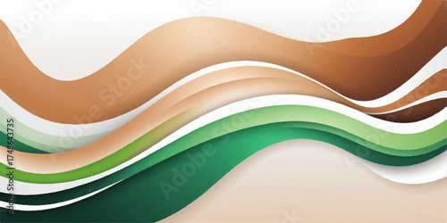 Abstract colorful wave design vector illustration for a modern banner or web backdrop with a rainbow color palette