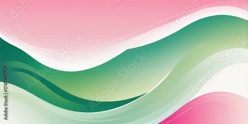 Abstract colorful wave vector illustration background with curve lines and rainbow pattern for banner art or web design