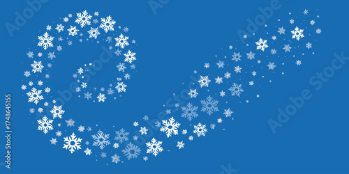 Snowflake Swirl – Winter Decoration Vector