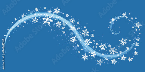 Snowflake Swirl – Winter Decoration Vector