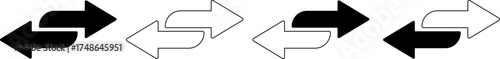 Opposing arrows symbolizing exchange and connection