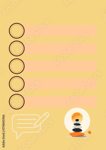 planner, planner with a picture, colored planner, notebook sheet