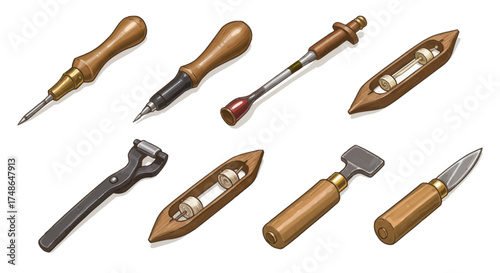 Collection of Vintage Hand Tools for Crafting and Repair