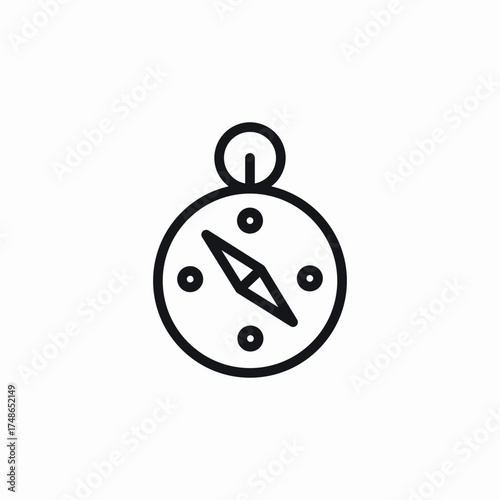 compass direction icon sign vector