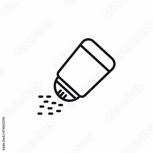 salt shaker icon sign vector