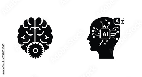 Artificial intelligence and the human brain a conceptual illustration of thought