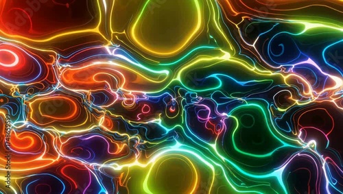 Colorful Abstact Designs Punchy Background
