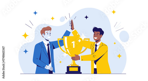 Successful Team Celebrating Victory Achieving Goals And Recognizing Their Achievements