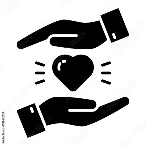 Modern design icon of emotional support 