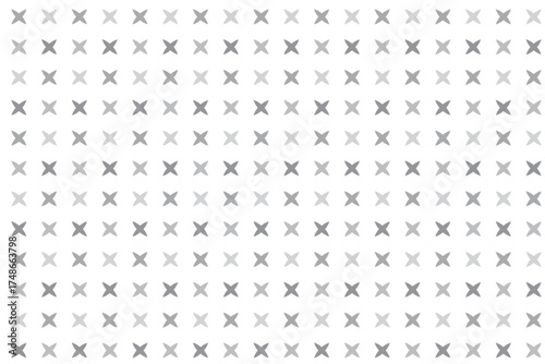 Seamless pattern with x geometric shapes