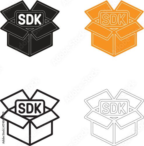 web house icons for API and SDK link