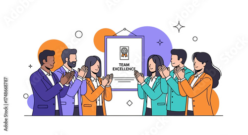 Team Members Celebrate Achievement in Recognizing Outstanding Effort and Promoting Excellence