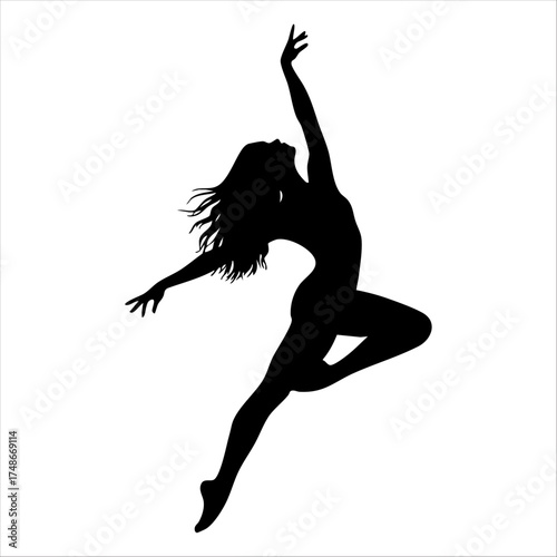 A graceful ballerina leaping and expressing the art of dance