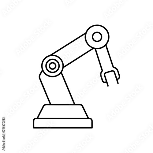 Outline drawing of robot arm