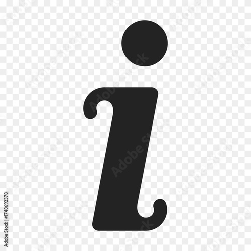 information sign flat vector icon