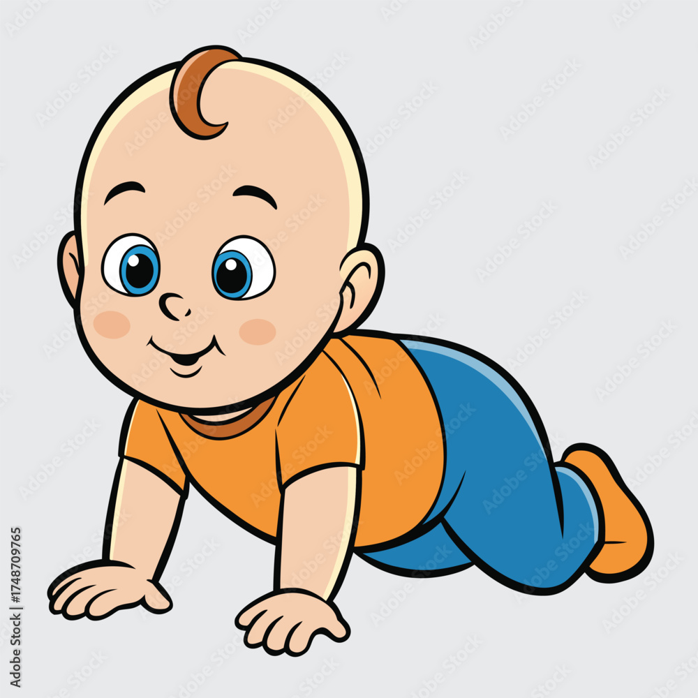 Obraz premium Crawling Baby 