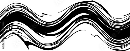 Vector Silhouette Abstract Fluid Lines Morphing Waves Background