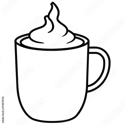 hot cocoa (1) silhouette vector icon