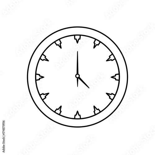 Simple clock face illustration