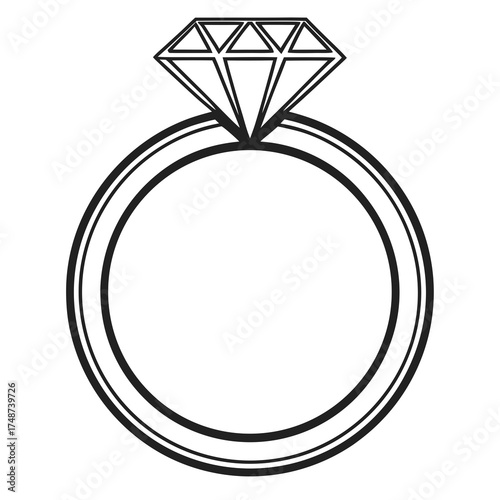 diamond ring vector