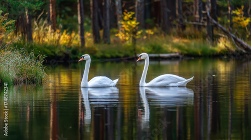 swan on the lake